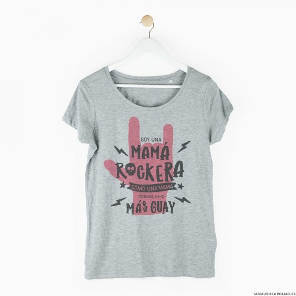 Camiseta "Mamá rockera"