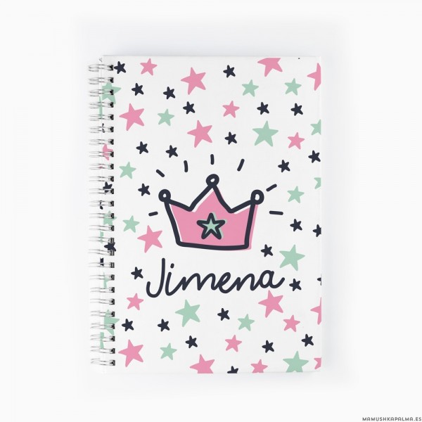 Cuaderno Corona rosa