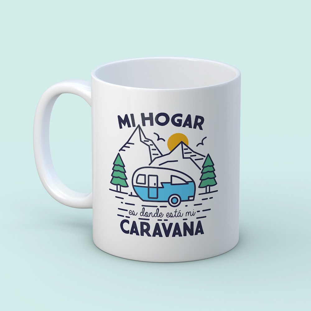 taza mi hogar es donde esta mi caravana