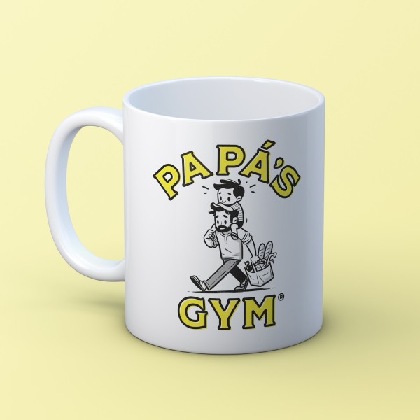 Taza “Papa's gym”