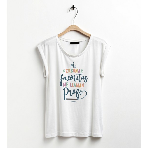 Camiseta profe chica "Mis personas favoritas"