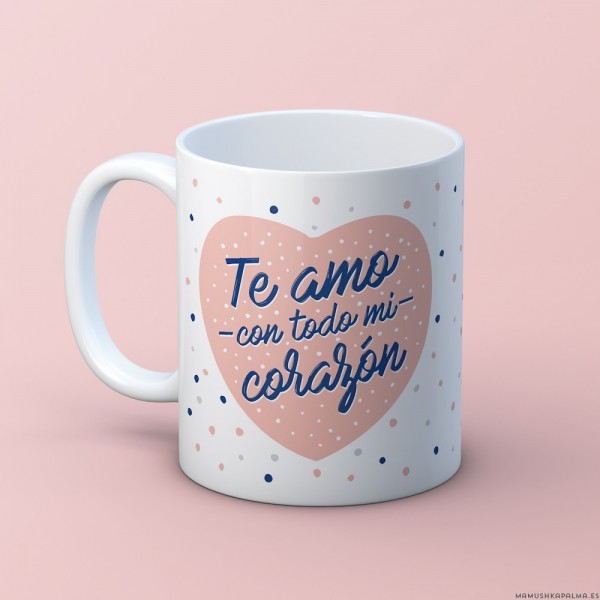 Tazas de Cafe Para Mujeres te Quiero Corazon